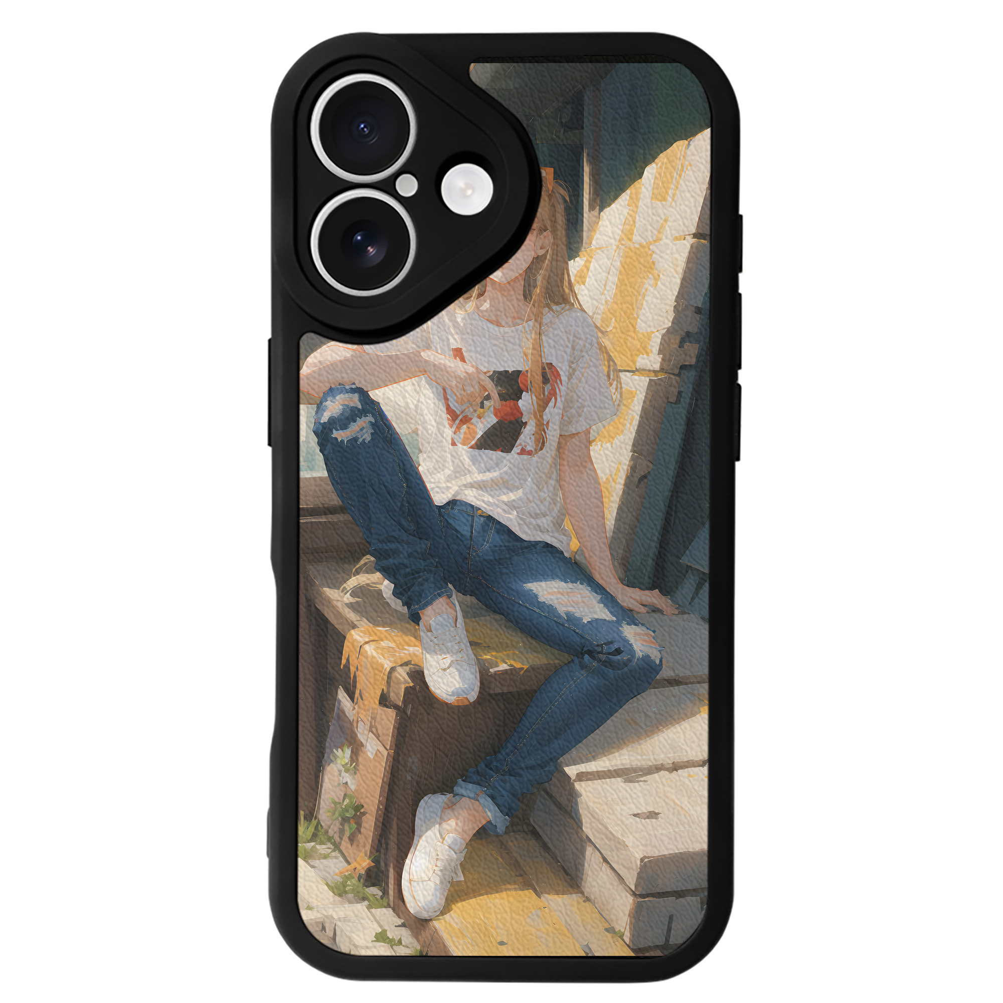 （画像用） EVA 新世紀エヴァンゲリオン 【iPhone 16シリーズ対応】シリコンスマホケース（レザー調） 材質：シリコン
